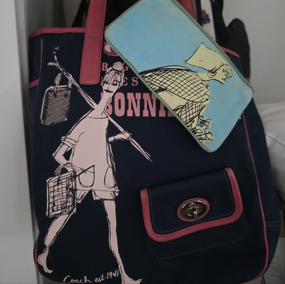 Coach Bonnie Cashin Bundle With Tote and Wristlet - Highly Collectible